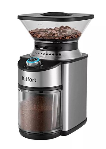 Кофемолка Kitfort КТ-770 150Вт серебристый