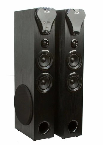 Колонка 10" (20-80 HOME SOUND) динамик 8шт/2х10"; 4х4"; 2х1.5" комплект 2 колонки ELTRONIC (черная)