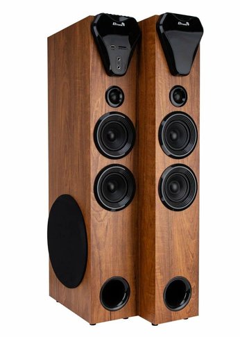 Колонка 2.0 Eltronic 20-80 HOME SOUND динамик 8шт/2х10"; 4х4"; 2х1.5" комплект 2 колонки (бук)