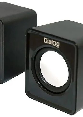 Колонки 2.0 Dialog Colibri AC-02UP BLACK 5W RMS, питание от USB