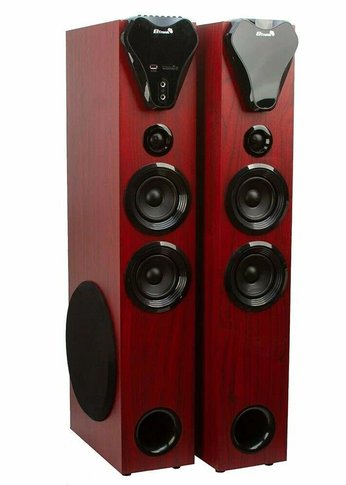 Колонки 2.0 Eltronic 20-80 HOME SOUND динамик 8шт/2х10"; 4х4"; 2х1.5" комплект 2 колонки красная