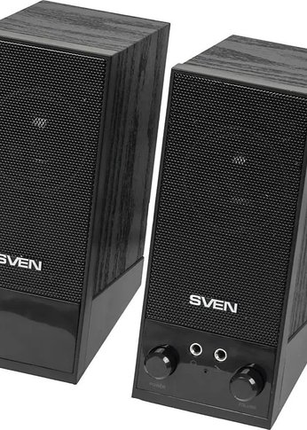 Колонки 2.0 Sven SPS-604 черный 4Вт