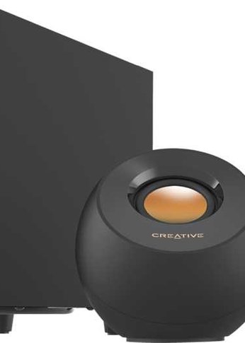 Колонки 2.1 Creative PEBBLE PLUS черный 8Вт