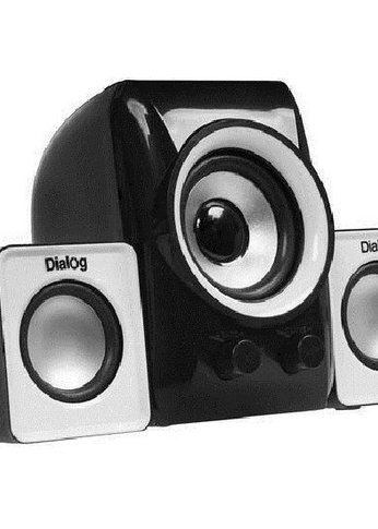 Колонки 2.1 Dialog Colibri AC-202UP BLACK 11W RMS, черные, питание от USB