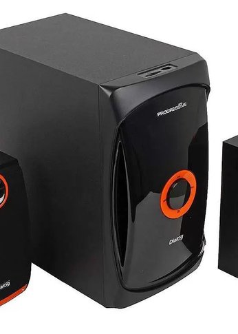 Колонки 2.1 Dialog Progressive AP-200 BLACK 2.1, 30W+2*15W RMS, USB+SD reader