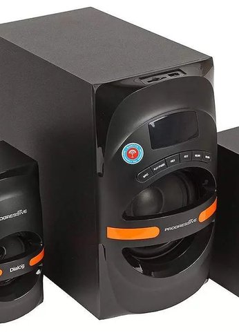 Колонки 2.1 Dialog Progressive AP-210B BLACK 2.1, 30W+2*15W RMS, Bluetooth, USB+SD reader