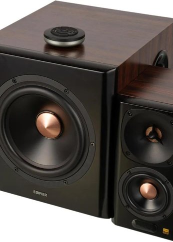Колонки 2.1 Edifier S360DB Brown 150W RMS, 40-20000Гц, дерево, беспроводной пульт ДУ, Bluetooth