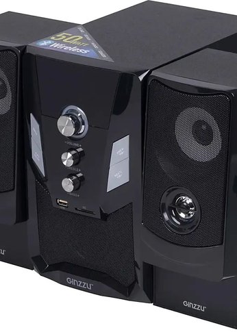 Колонки 2.1 Ginzzu GM-415 50W/BT/USB/SD/FM/ДУ