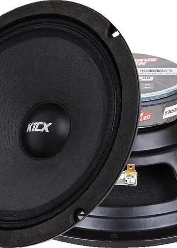 Колонки автомобильные Kicx LL80 (без решетки) 300Вт 97дБ 4Ом 21см (8дюйм) (ком.:2кол.) широкополосные однополосные