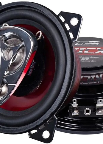 Колонки автомобильные Kicx SP 100 60Вт 89дБ 4Ом 10см (4дюйм) (ком.:2кол.) коаксиальные трехполосные