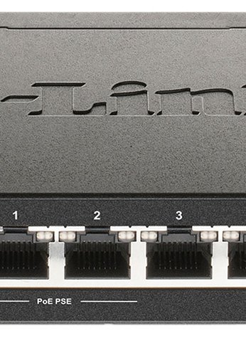Коммутатор D-Link DGS-1100-05PDV2 5G 2PoE 18W настраиваемый