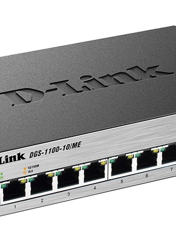 Коммутатор D-Link DGS-1100-10/ME/A2A 8G 2GBIC управляемый