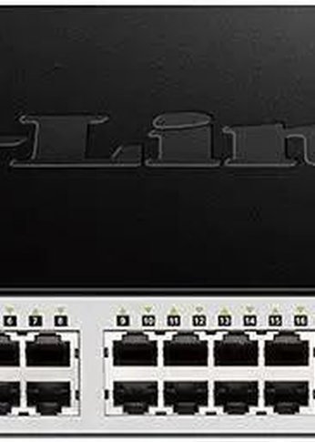 Коммутатор D-Link DGS-1210-28MP/ME/B 24G 4SFP 24PoE 370W управляемый