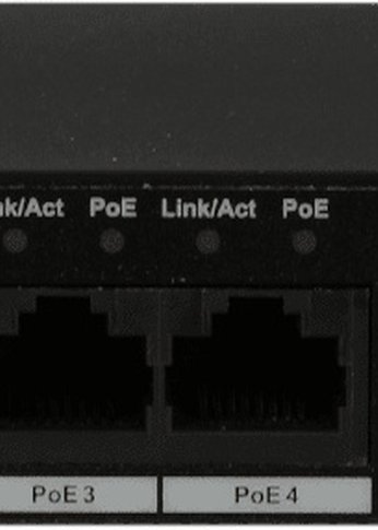 Коммутатор Dahua DH-PFS3006-4ET-60 4x100Mb 4PoE неуправляемый