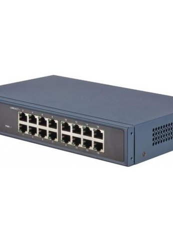 Коммутатор Hikvision DS-3E0516-E(B) 16G неуправляемый