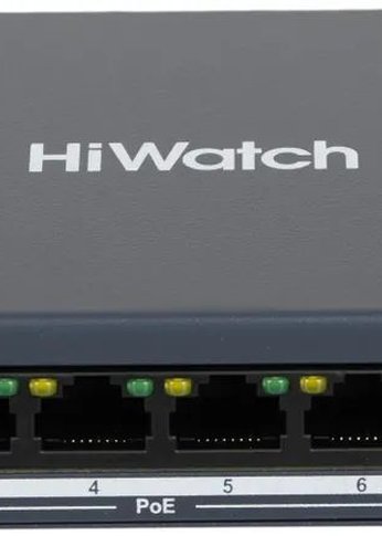 Коммутатор HiWatch DS-S908P(B) 9x100Mb 8PoE 60W неуправляемый