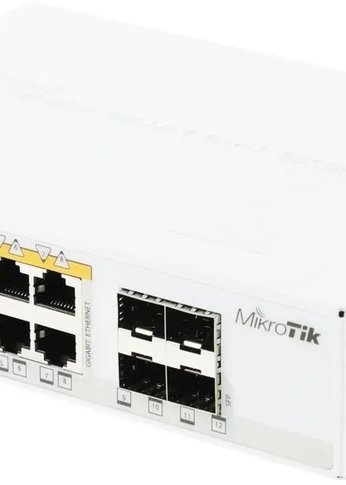 Коммутатор MikroTik CRS112-8P-4S-IN 8G 4SFP 8PoE+ управляемый