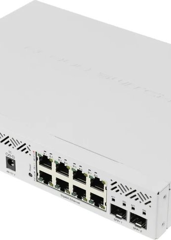 Коммутатор MikroTik CSS610-8P-2S+IN 8G 2SFP+ 8PoE 8PPoE 140W управляемый