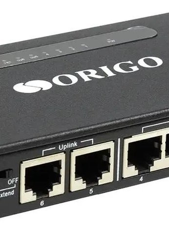 Коммутатор Origo OS1206P/60W OS1206P/60W/A1A (L2) 6x100Мбит/с 4PoE 4PoE+ 100W неуправляемый