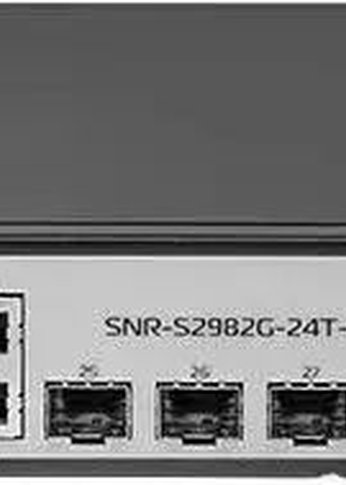 Коммутатор SNR SNR-S2982G-24T-POE 24G 4SFP 24PoE 185W управляемый