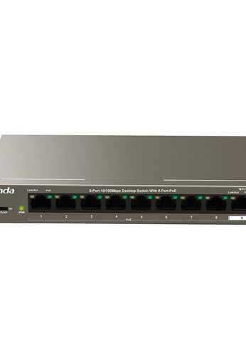 Коммутатор Tenda 9Port 10/100M POE TEF1109P-8-102W