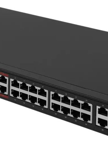 Коммутатор TP-Link TL-SL1226P 24x100Mb 2G 24PoE+ 250W неуправляемый