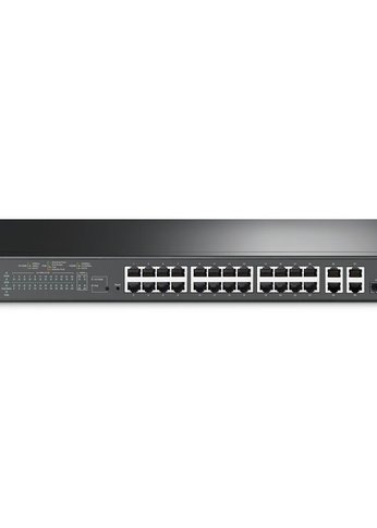 Коммутатор TP-Link TL-SL2428P 24x100Mb 4G 24PoE+ 250W управляемый