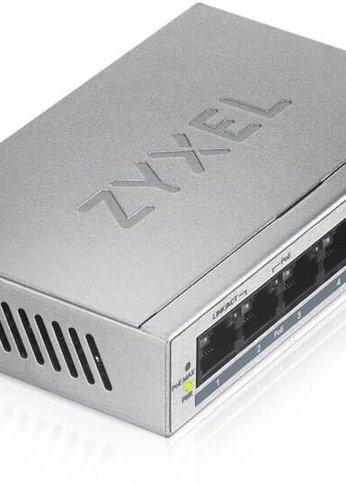 Коммутатор Zyxel GS1005HP GS1005HP-EU0101F 5G 4PoE+ 60W неуправляемый