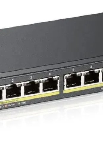 Коммутатор Zyxel GS1100-10HP v2 GS1100-10HP-EU0102F 8G 2SFP 8PoE+ 130W неуправляемый