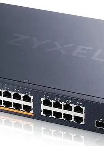 Коммутатор Zyxel XMG1915-18EP-EU0101F (L2+) 16x2.5Гбит/с 2SFP+ 8PoE++ 180W управляемый