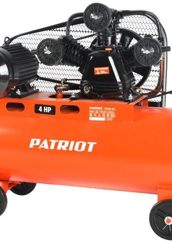 Компрессор поршневой Patriot PTR 100-670 масляный 670л/мин 100л 3000Вт оранжевый