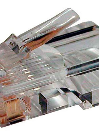 Коннектор Hyperline (PLUG-8P8C-U-C5-100) UTP кат.5e RJ45 прозрачный (упак.:100шт)