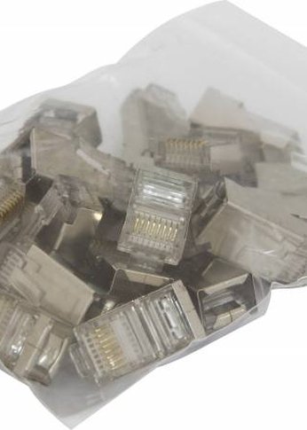 Коннектор RJ45 Silver (упак.:20шт)