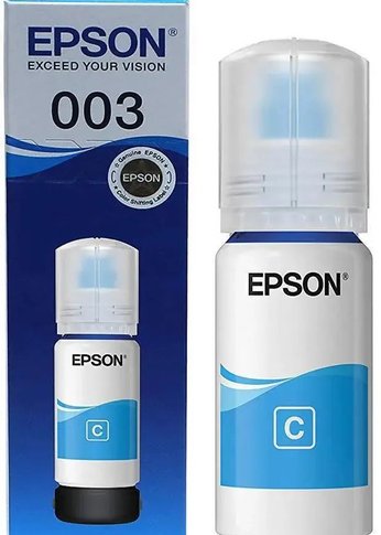 Контейнер 003 с голубыми чернилами Epson C13T00V298 для L3210, L3216, L3256, 65 мл.(cons ink)