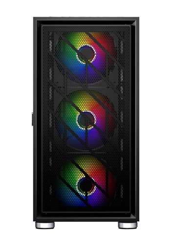 Корпус 1STPlayer AR-7 / ATX, tempered glass / 4x 140mm LED fans inc. / AR-7-4G6P