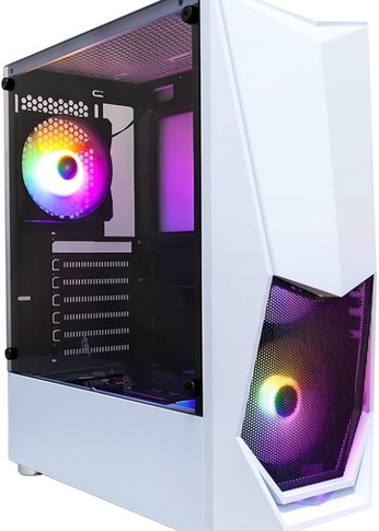 Корпус 1STPlayer DK-3 WHITE / ATX, tempered glass / 3x 120mm LED fans inc. / DK-3-WH-3G6