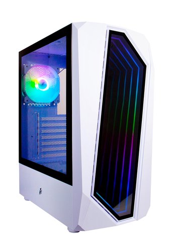 Корпус 1STPlayer INFINITE SPACE IS6 White / ATX, TG / 1x120mm LED fan inc. / IS6-WH-1F1-W