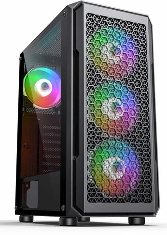 Корпус Accord 3338 черный без БП ATX 1xUSB2.0 1xUSB3.0 audio bott PSU