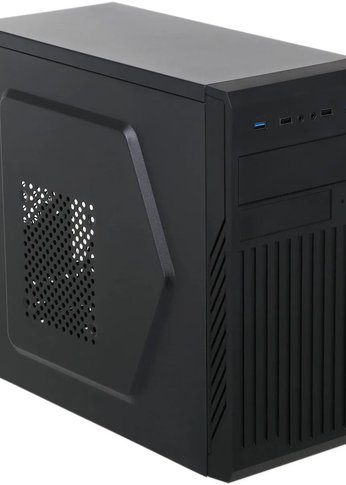 Корпус Accord ACC-B202N черный без БП mATX 1x80mm 2xUSB2.0 2xUSB3.0 audio