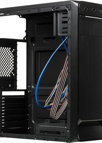 Корпус Accord E-01 черный без БП ATX 1x80mm 1x92mm 2x120mm 2xUSB2.0 1xUSB3.0 audio