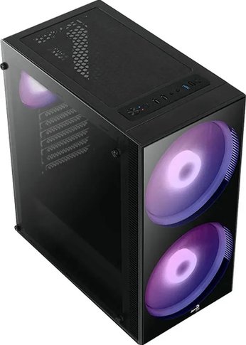 Корпус Aerocool Python-G-BK-v1 черный без БП ATX 1x120mm 2x200mm 2xUSB2.0 1xUSB3.0 audio bott PSU