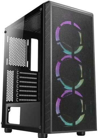 Корпус Azza Prime 360E черный без БП ATX 5x120mm 2x140mm 2xUSB3.0 audio bott PSU