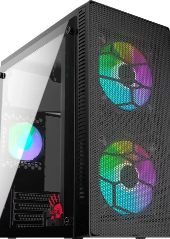 Корпус Bloody BD-CC101 черный без БП mATX 1x80mm 1x92mm 2x120mm 2xUSB2.0 1xUSB3.0 audio