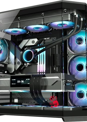 Корпус Bloody BD-CC109 черный без БП ATX 10x120mm 2xUSB3.0 audio