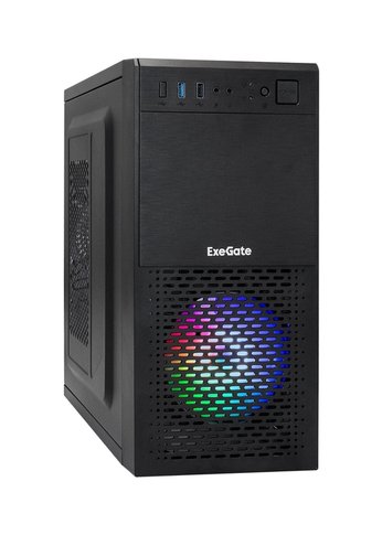 Корпус ExeGate mEVO-7807 черный без БП Minitower mATX (EX292981RUS)