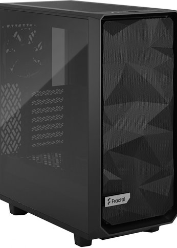 Корпус Fractal Design Meshify 2 Compact TG Light Tint черный без БП ATX 5x120mm 4x140mm 2xUSB3.0 audio bott PSU