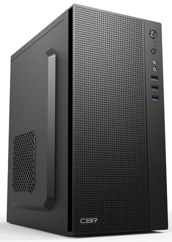 Корпус mATX CBR MX12 черный без БП (PCC-MATX-MX12-WPSU)