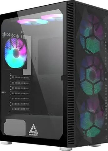 Корпус Montech X3 MESH черный без БП ATX 6x120mm 2xUSB3.0 1xUSB3.1 audio bott PSU