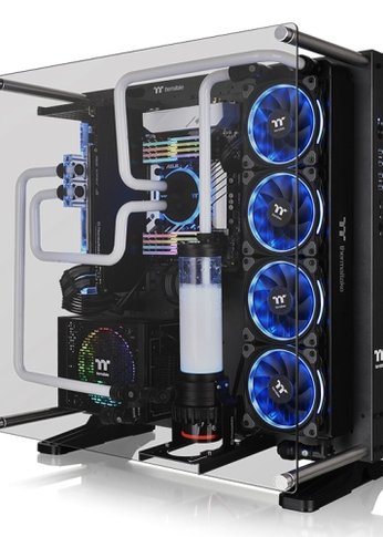 Корпус Thermaltake Case Tt Core P5 TG Ti [CA-1E7-00M9WN-00]  ATX/ Wall Mount/ Titan / Tempered Glass / без БП