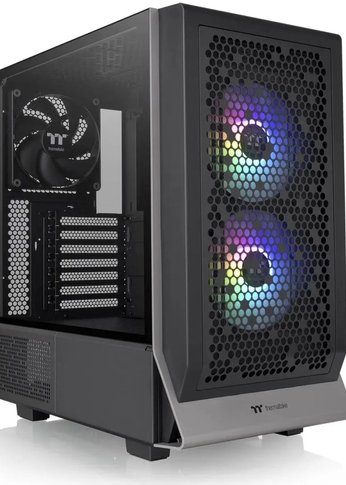 Корпус Thermaltake Ceres 300 TG ARGB черный без БП ATX 3x140mm 2xUSB3.0 1xUSB3.1 audio bott PSU